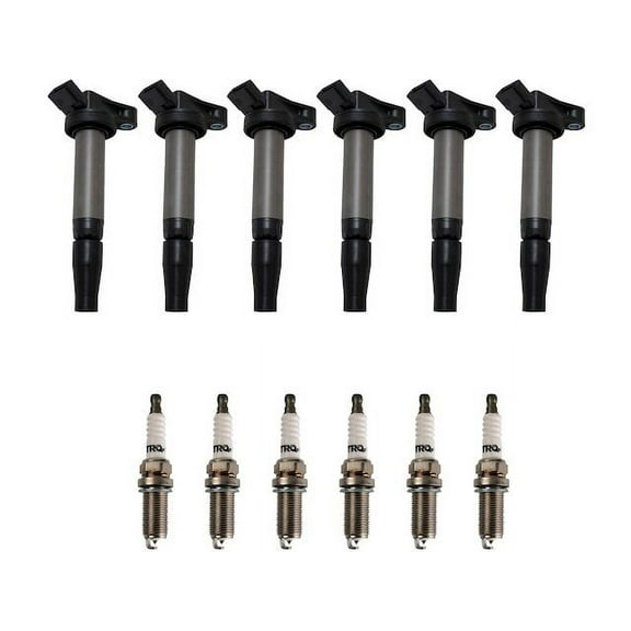 Ignition Coil and Spark Plug Kit 12 Piece - Compatible with 2017 - 2019 Toyota Highlander 3.5L V6 GAS 2018