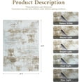 thumbnail image 2 of Modern Abstract Area Rugs for Living Room x Non Slip Machine Washable Rug Lightweight Low Pile Floor Carpet for Bedroom Dining Room Nursery Home Office Entryway Rugs Grey, 2 of 9
