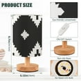 thumbnail image 3 of Black Regular Squares Table Lamp with USB Port LED Warm Light Lamp Night Light Home Decor, 3 of 7