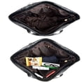 thumbnail image 4 of Bolso bandolera tipo bandolera tipo hobo de piel plateada, 4 of 7