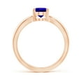 thumbnail image 2 of Angara Natural 1.25 Ct. Tanzanite Solitaire Ring in 14K Rose Gold for Women (Ring Size: 3.5), 2 of 9
