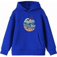 thumbnail image 4 of Gulf of Mexico Wave Text Youth Royal Blue Long Sleee Hoodie-XL, 4 of 6