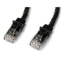 StarTech 1ft CAT6 Ethernet Cable - Black CAT 6 Gigabit Ethernet Wire -250Mhz 100W PoE RJ45 UTP Network Patch Cord Snagless with Strain Relief (N6PATCH1BK)