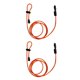 thumbnail image 4 of (Paquete de 2) 120 cm / 47 pulgadas 4 mm Ajustable Fuerte Elástico Canoa Leash, naranja Sharpla Correa de la paleta de la pala, 4 of 8