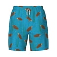 thumbnail image 4 of Lsque Mens Swim Trunks Sea Turtle Pattern - Bathing Suit Compression Liner - Beach Swim Shorts Swimwear - (S-3XL) - Stretch Quick Dry -Medium, 4 of 9