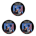 thumbnail image 1 of 2024 Trump Lapel Pins Mochila Insignia Foto Broche Cristal Recuerdo (Estilo C), 1 of 8
