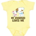 thumbnail image 3 of Inktastic My Granddad Loves Me Granddaughter Girls Girls Baby Bodysuit, 3 of 5