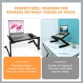 thumbnail image 4 of Laptop Desk Metal Foldable Computer Desk for Home Use 1Pcs 16.5x10.2in, 4 of 8