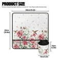thumbnail image 5 of ZIATUBLE Hummingbird Sewing Machine Carrying Pad Flower Sewing Machine Organizer Mat Extra Long Sewing Machine Mat Non Slip Sewing Machine Pad for Table with Detachable Pouch, 5 of 5