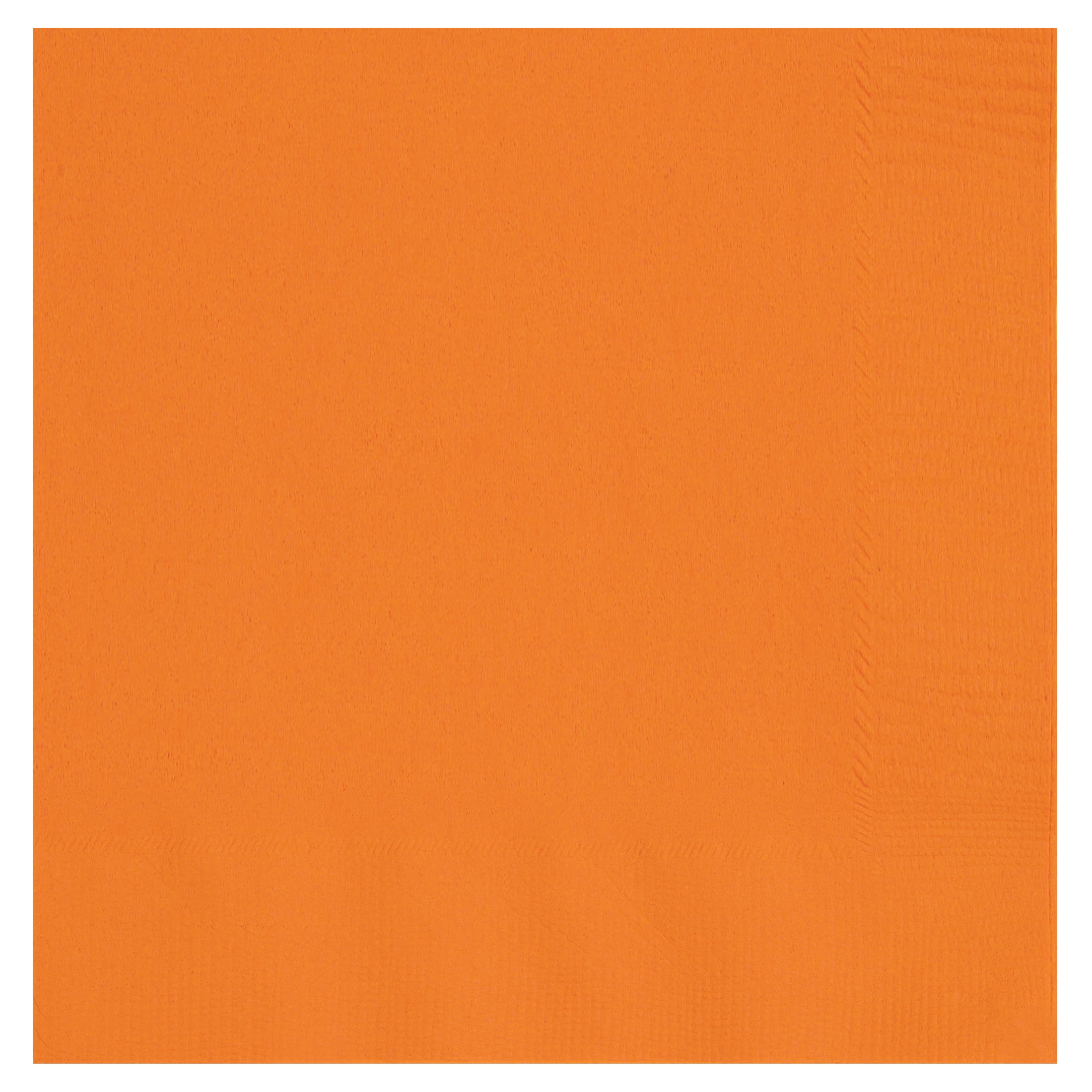 75 Count 6.5 x 6.5IN Orange Paper Napkins, by Way To Celebrate