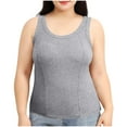 thumbnail image 5 of Posijego M-4XL Tank Tops for Women Plus Size Shirts Casual Basic Layers Undershirts Sleeveless Tank Shirts, 5 of 6