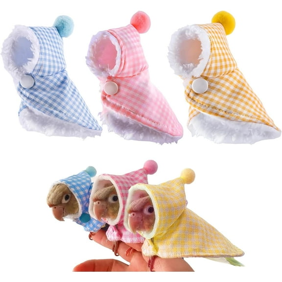 Dalrosia Cute Bird Costume, Parrot Cloak Cosplay Photo Prop, Bird Clothes for Budgerigar, African Greys Parakeet, Conure, Cockatiel, Mynah, Love Birds, Finches