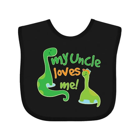 

Inktastic My Uncle Loves Me Gift Baby Boy Bib