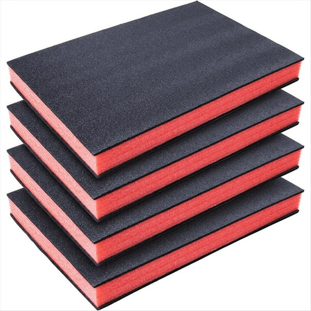 Organizador Caja Herramientas Almohadillas Espuma Poliuretano Recortables para Manualidades, 16X12X1.5 Pulgada, Inserto Espuma Shadow-Foam, Kit Revestimiento Grueso para CajóN.