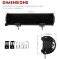 thumbnail image 2 of 12 Inch Pods Spot Flood Combo Beam Liteway 30000 LM Triple Row Light Bar Off Road Driving Work Lights for UTV, 2 of 5