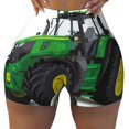 thumbnail image 2 of Fotbe big farm tractor Shorts Sin Costuras – Shorts Deportivos de Cintura Alta para Mujer, Elásticos para Gimnasio, Yoga, Running o Ciclismo-Small, 2 of 8
