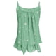 thumbnail image 4 of ICHUANYI Clearance Womens Vest Sleeveless Cami Top Ladies Strappy Flared Plus Size Tops Shirt(Green, M) ICHUANYI WER2023081107388, 4 of 4