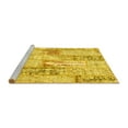 thumbnail image 2 of Ahgly Company Machine Washable Indoor Square Patchwork Yellow Transitional Area Rugs, 7' Square, 2 of 4