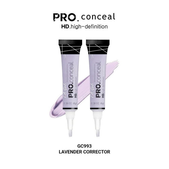 LA Girl Pro Conceal HD Concealer ( Pack Of 2 ) Lavender Corrector GC993