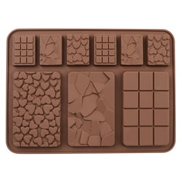 Moule Barre Chocolat Dubai Lot De 2 Moules à Tablette De Chocolat Profond En Silicone, Moule à Moule Silicone Alimentaire Résistant Chaud