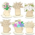 thumbnail image 1 of 6 Piece Day Craft DIY Day For Mom Includes Blank Cards Wooden And Decorations., 1 of 4