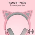thumbnail image 2 of Auriculares para Juegos Razer Kraken Kitty V3 X con Cable y Sonido 7.1 Rosa, 2 of 9