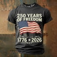 thumbnail image 4 of Huowey Toddler Boys Graphic Tees 4Th Of July Shirts Casual Short Sleeve Round Neck Comfortable Us National Flag Five-Pointed Stars Print 1776-2026 Celebrate Anniversary Tshirts,12-13 Years, 4 of 5