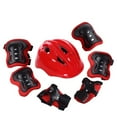 thumbnail image 1 of Sunloudy Conjunto de equipo de protección para patinaje sobre ruedas para niños, transpirable, resistente al desgaste, casco ajustable, rodilleras, traje Sunloudy Moda, 1 of 5