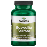 Swanson Boswellia Serrata - Whole Herb and Standardized Extract 120 Capsules