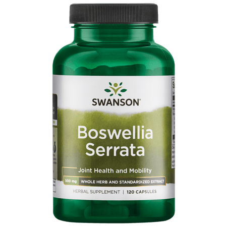 Swanson Boswellia Serrata - Whole Herb and Standardized Extract 120 Capsules