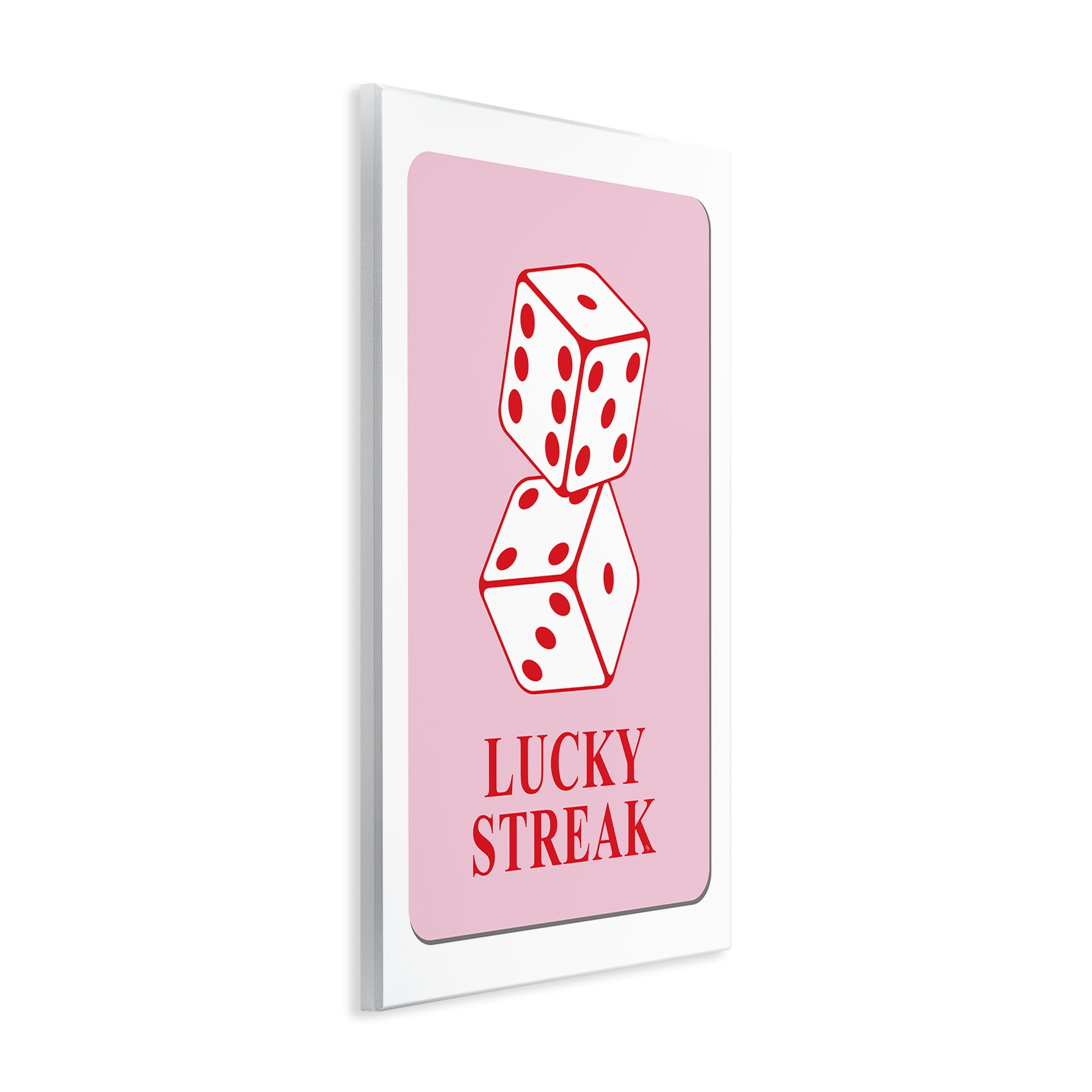 Stupell Industries Lucky Streak Dice Entertainment Painting Unframed Art Print Wall Art, 13 x 19