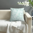 thumbnail image 5 of Wave Leaves Ropical Colored Bstract Flower White Green Flower Pillow Covers Pillowcases Home Decor Bed Couch Sofa Office Living Room Cushion 18x18Inch, WLJ6699, 5 of 6