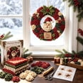 thumbnail image 4 of Clearance! 3D Fabric Poke Wreath DIY Kit, 14" Christmas Wreath DIY Kit for Adults, Beginner-Friendly Holiday Wreath Making Kit & Door Decor (Santa), 4 of 6