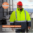 thumbnail image 3 of RefrigiWear Men's Freezer Edge Insulated Jacket - Ultra-Warm, Waterproof, Heavy-Duty Work Coat for Extreme Cold, -50°F Comfort, 3 of 8