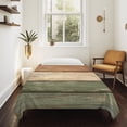 thumbnail image 4 of Farmhouse Sage Green Brown Tapestry for Bedroom Wall Hanging Tapestry, Vintage Wooden Striped Ceiling Backdrop Tapestries Poster Blanket Wall Decor for Teens Room Living Room Dorm 39" x 59", 4 of 8