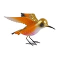 thumbnail image 3 of Estatua de pájaro de hierro para regalo, obra de arte, para mueble de jardín, centro de mesa Naranja, 3 of 9