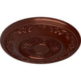 thumbnail image 3 of Ekena Millwork 25 7/8"OD x 2 1/4"P Nestor Ceiling Medallion (Fits Canopies up to 5"), Hand-Painted Antique Copper, 3 of 6