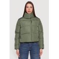thumbnail image 2 of Women's Almost Famous Mock Neck Zip Front Puffer Jacket, 2 of 5
