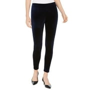 JM Collection Women's Velvet Leggings Blue Size Large