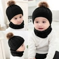 thumbnail image 6 of Wdgfv Scarf Woolen Earflap Hood Warm Skull Knit Caps Beanie Cap for Toddlers Baby Girls and Boys, 6 of 6