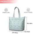 thumbnail image 4 of Light Blue Daisy Flower Pattern Travel Tote Bags for Women Carry On,Large Weekender Bags for Women Travel,Multi Functional Duffle Bag for Work,Shopping,Sports, 4 of 5
