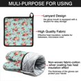 thumbnail image 7 of Pioneer Flower Floral Print Pattern Kitchen Oven Mitt and Pot Holder Sets 2 Pcs for Baking, Cooking and Grilling, Heat Resistant Up To 392 °F, 7 of 7