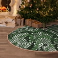 thumbnail image 6 of Daiia Green Snakeskin Drawing Merry Christmas Tree Skirt , Xmas Large Lace-up Tree Skirt, Santa Snowflakes Rustic Home Decorations New Year Party Farmhouse Decor-48", 6 of 7