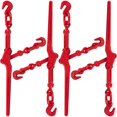 thumbnail image 1 of US Cargo Control Load Binders for 5/16 Inch Grade 70 Chain and 3/8 Inch Grade 43 Chain - 5,400 LBS Working Load Limit, (4-Pack) Lever-Style Chain Binders, Ratcheting Design for Easy Tightening, 1 of 4