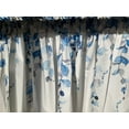 thumbnail image 3 of Watercolor Blue Leaves Window Valance for Bedroom Living Room, Grey Leaf Vine Plant Curtains Valanes for Windows, 3" Rod Pocket Window Treatment for Season Home Decorations, 54 x 18 Inch, 1 Panel, 3 of 6