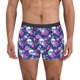 thumbnail image 1 of Balery Skull Flower Calzoncillos bóxer para hombre, ropa interior de algodón suave y transpirable con cinturilla de nailon-Small, 1 of 5
