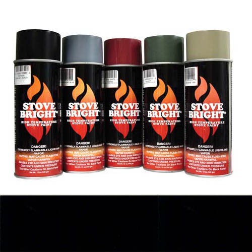 Flat Black 1200 Degree Wood Stove High Temp Paint