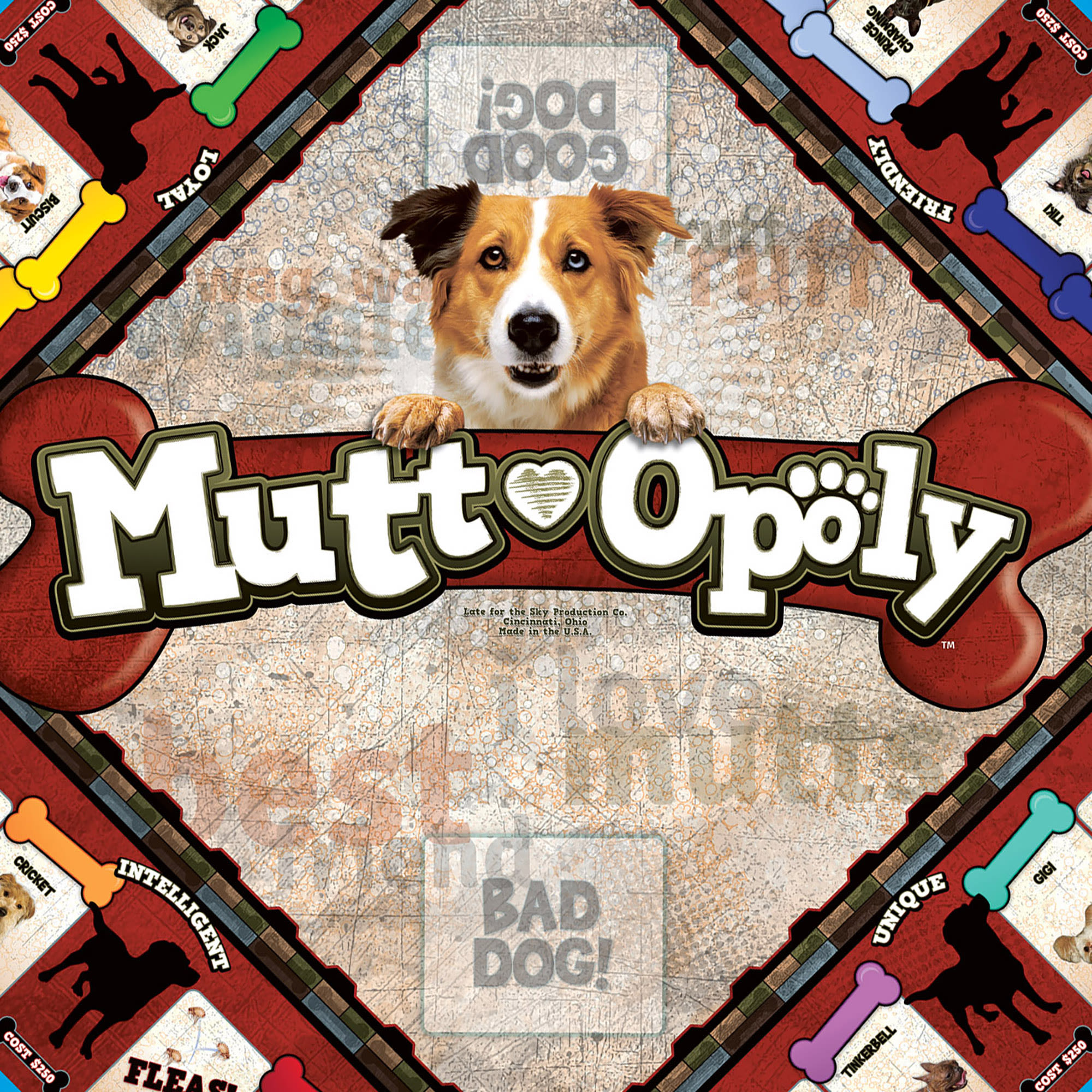Late For The Sky: Mutt-Opoly - Dog Themed Family Board Game, Opoly-Style Game Night, Traditional Play Or 1 Hr Version, Ages 8+, 2-6 Players