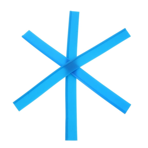 Hemoton 3 Pcs Floor Scraper Long Handle Heavy Duty Squeegee for Concrete Blue