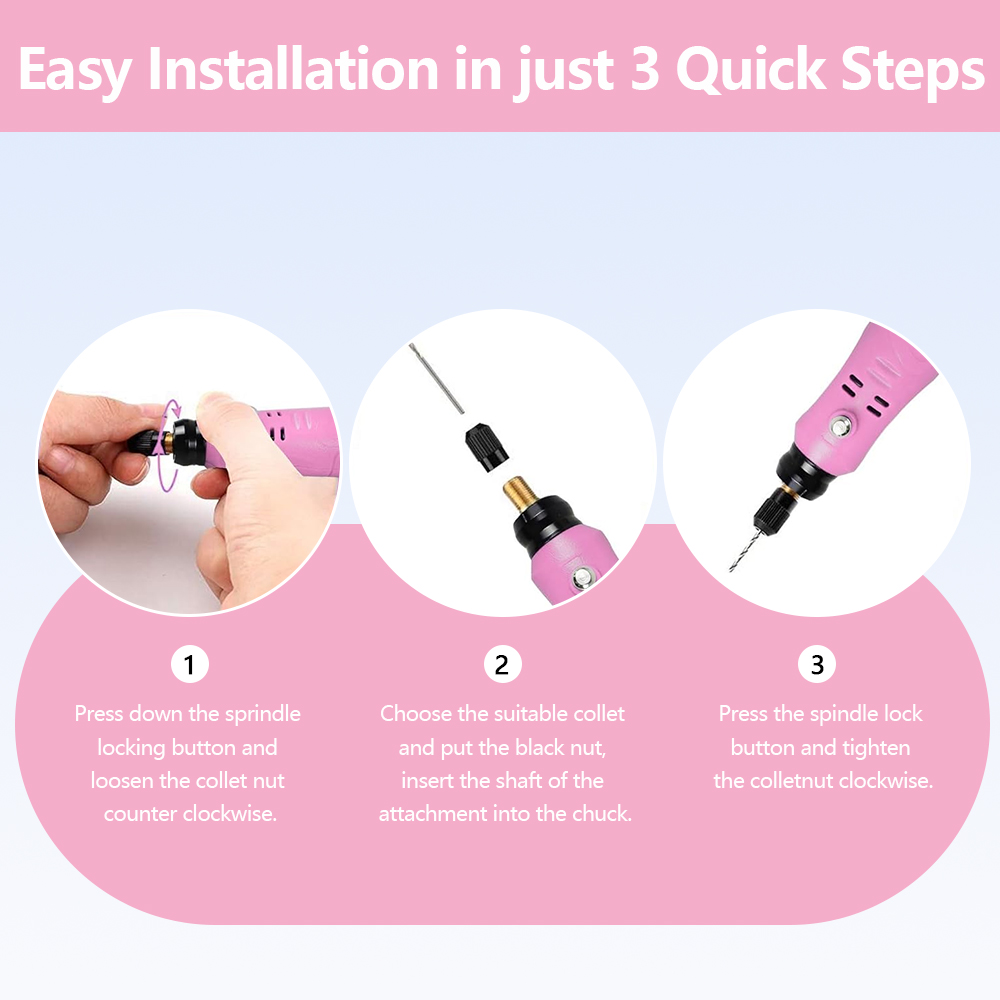 NEWONE 3.6V Mini Cordless Rotary Tool, USB Rechargeable, 86 Accessories photo 8